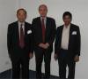 prof. K. Yoshikawa (Tokyo Inst. of Techn.), dr Krzysztof Piko i prof. A. Gupta (University of Maryland)